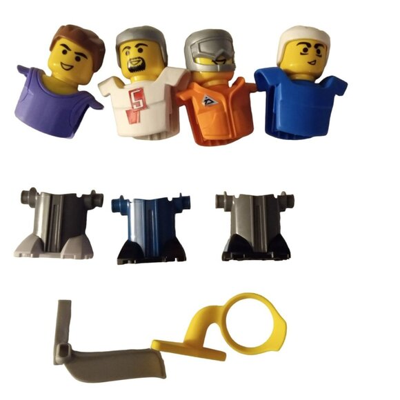 LEGO Mini Sports Figures Set Helmets Accessories Vintage 2004  4.5" Mcdonalds - Picture 1 of 9